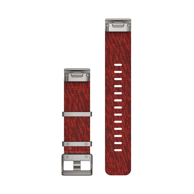 Garmin curea nailon QuickFit 22 cu model jacquard - rosu