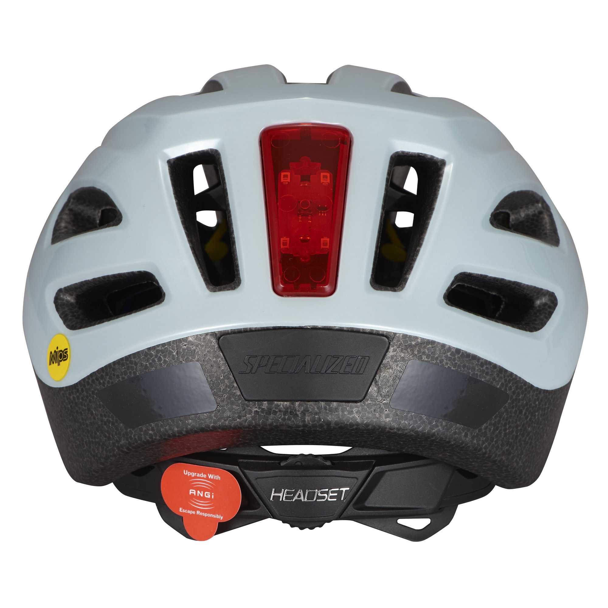 Specialized casca ciclism copii Shuffle Child LED - alb lucios Gloss Ice albastru Cobalt