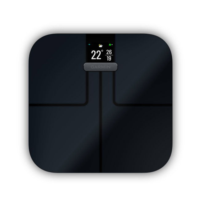 Garmin Index S2 Cântar Inteligent negru | Analiză Corporală