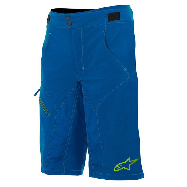 Alpinestars - Pantaloni scurti Outrider rezistenti la apa - albastru inchis lime