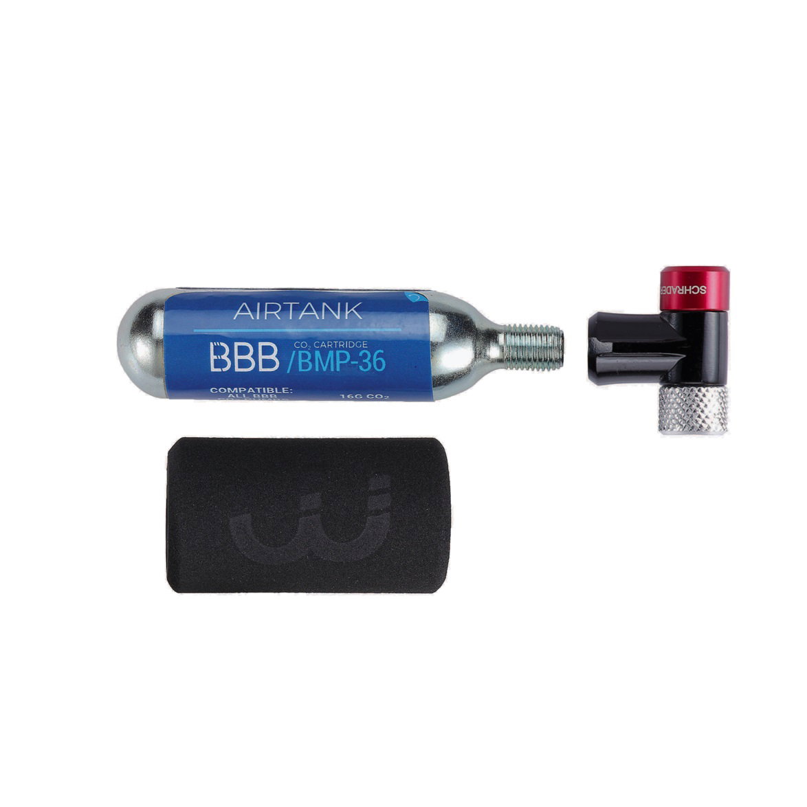 bmp electric BBB - Pompa CO2 BBB Airspeed BMP-32 pentru biciclete MTB / Road / Urban