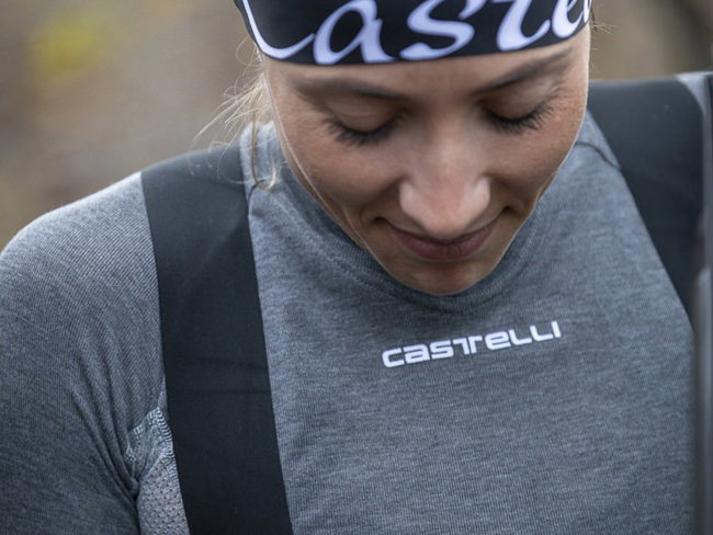 Castelli Bluza corp cu maneca lunga femei Flanders Warm LS - gri