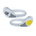 Force - Set Cleme cu lumini Force Flare pentru pantofi - alb