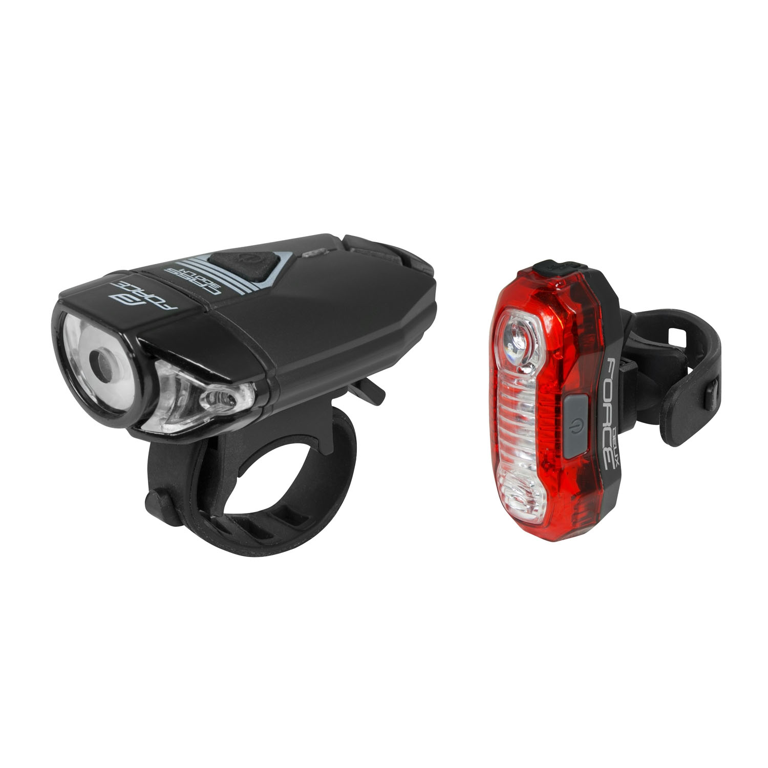 Force Force - Set lumini pentru bicicleta (far + stop) Force Express USB - negru