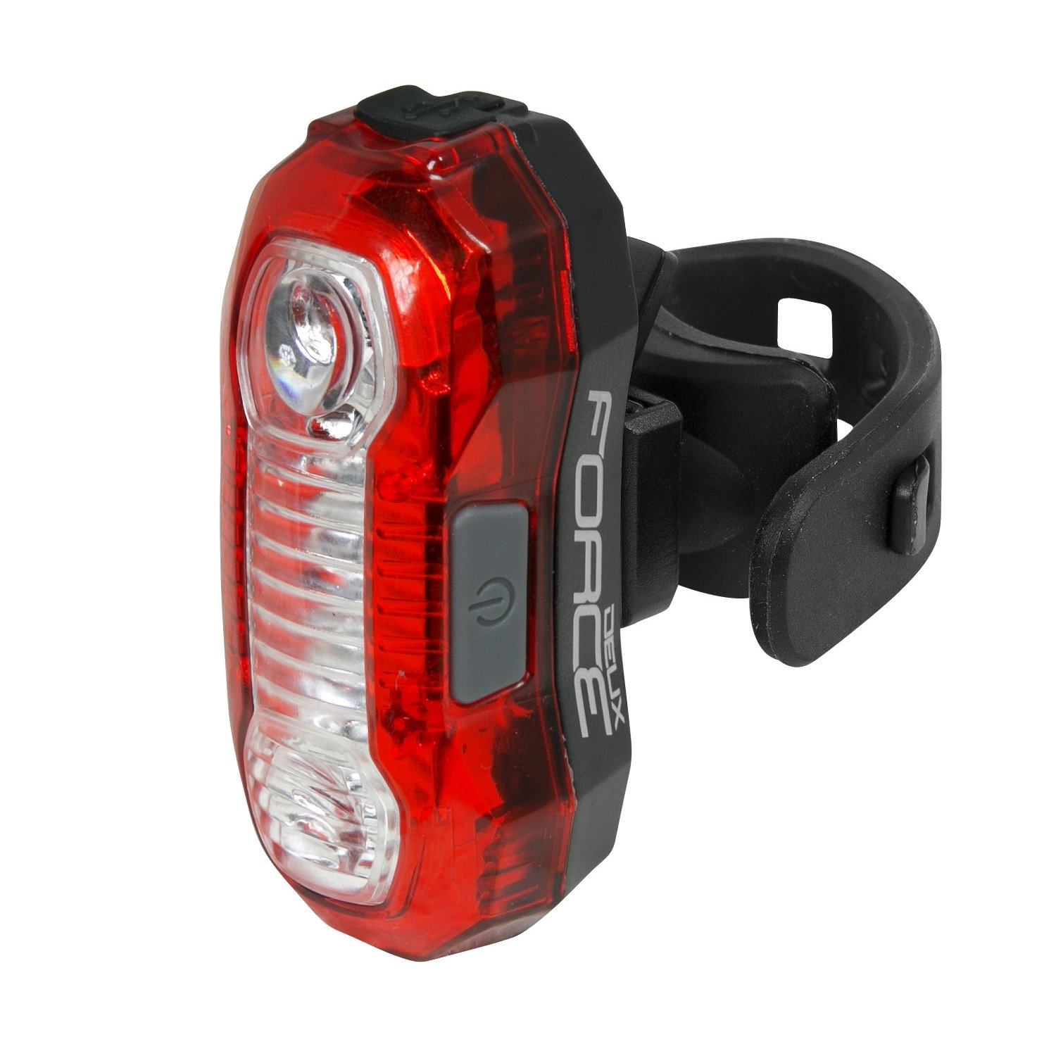 Force Force - lumina spate bicicleta (stop spate) Deux, cu incarcare USB - negru