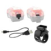 Force - lumina spate bicicleta (stop spate) Deux, cu incarcare USB - negru