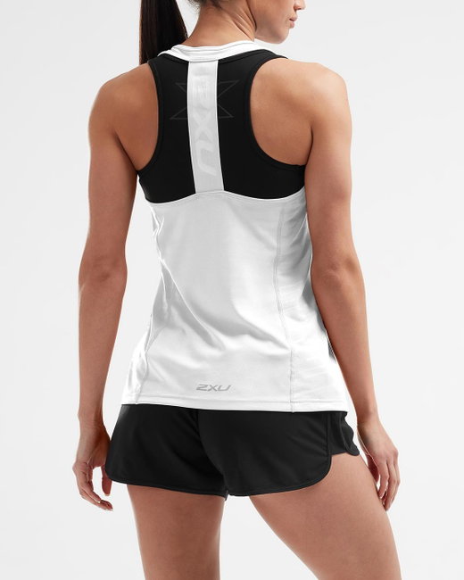 2XU - Maiou sport pentru femei XVENT Singlet - alb