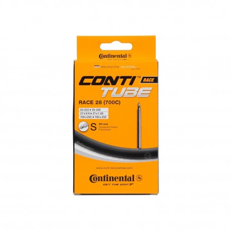 Bicycle Tubes Continental - camera bicicleta 28" -  Race 28 (700C) - 18-622-> 25-630 - 700x20C-> 700x25C - valva presta 80mm