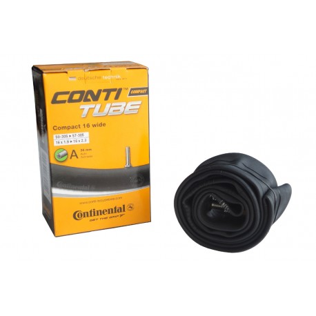 Bicycle Tubes Continental - camera bicicleta Compact 16 Wide 16x1.9-16x2.3 - 50/57-305 - valva auto 34mm