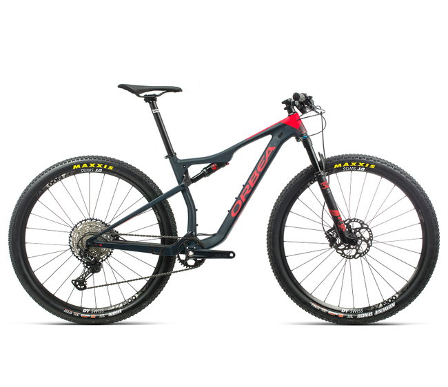 Orbea Oiz M30 - bicicleta MTB full suspension XC 29" - albastru-rosu