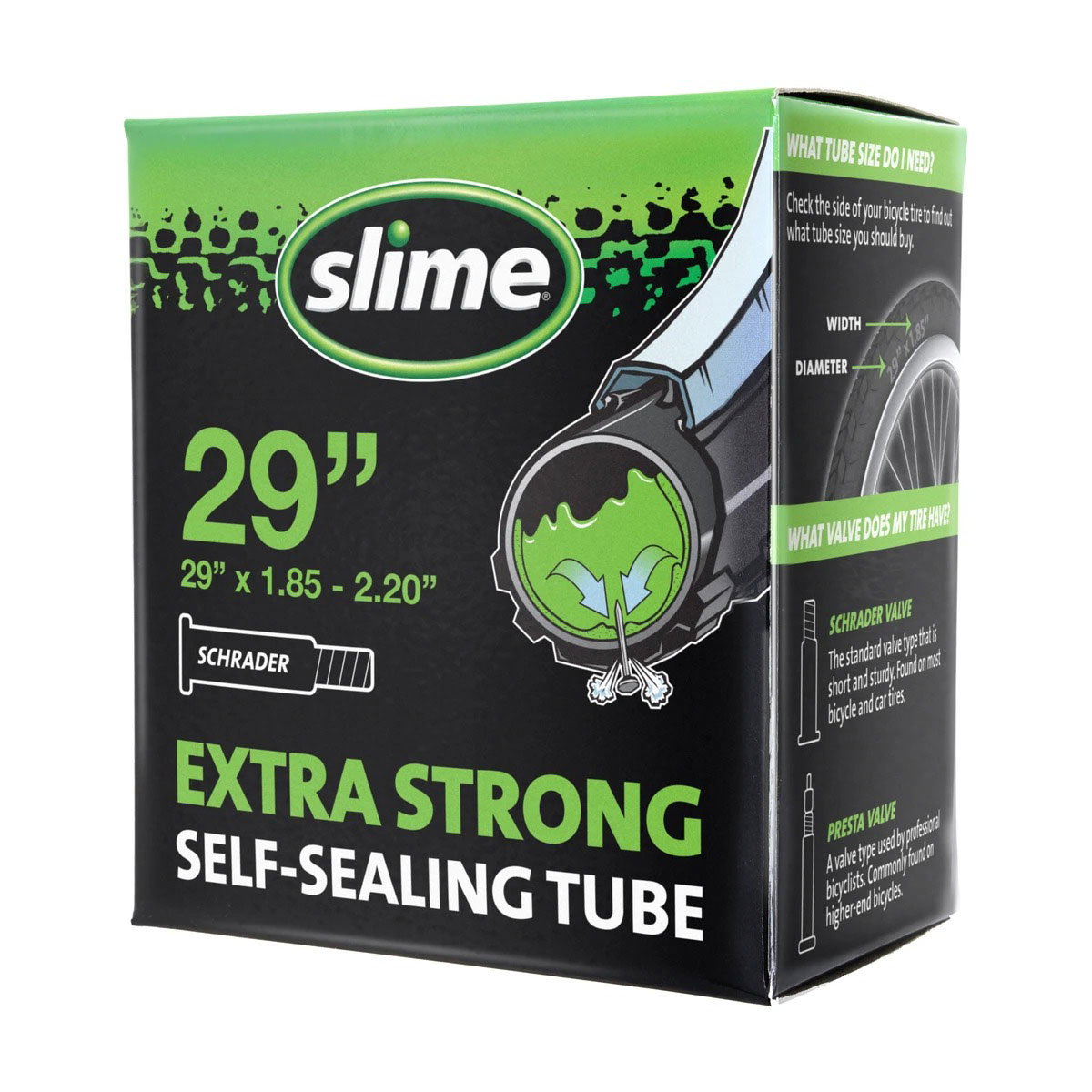 Bicycle Tubes Slime - camera bicicleta 29" cu solutie antipana - 29"x1.85-> 29"x2.2 - 47-622-> 54-622 - valva auto