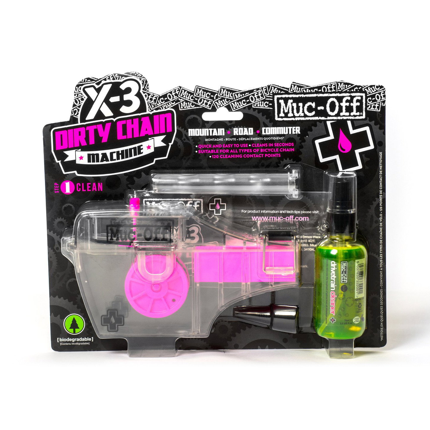 Muc-Off - Dispozitiv pentru curatarea lantului X-3 Dirty Chain