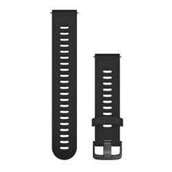Garmin Quick Release 20 Vivoactive 3/ Vivomove / Venu / Forerunner 245 645 curea silicon Quick Release negru