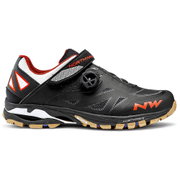 Northwave Spider Plus 2 - pantofi pentru ciclism MTB All Mountain - negru alb portocaliu