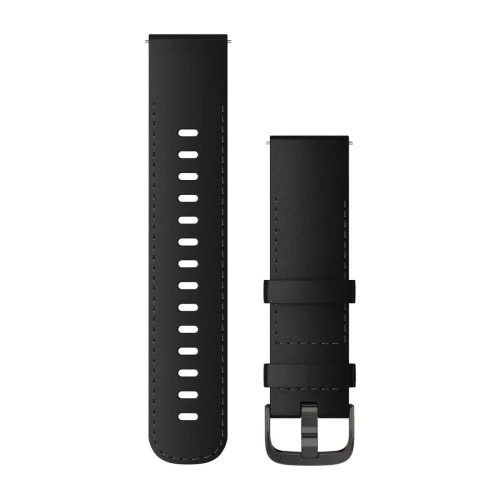 Watch Bands Garmin - curea piele - Quick Release 22 - negru