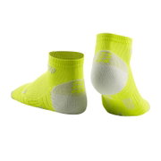 CEP - sosete de compresie peste glezna 8cm pentru femei Low Cut 3.0 - galben deschis lime gri