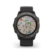 Garmin Fenix 6x PRO Sapphire Carbon Grey DLC - curea neagra