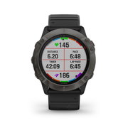 Garmin Fenix 6x PRO Sapphire Carbon Grey DLC - curea neagra