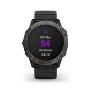Garmin Fenix 6x PRO Sapphire Carbon Grey DLC - curea neagra