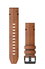 Garmin QuickFit 22 - curea piele - maro Walnut