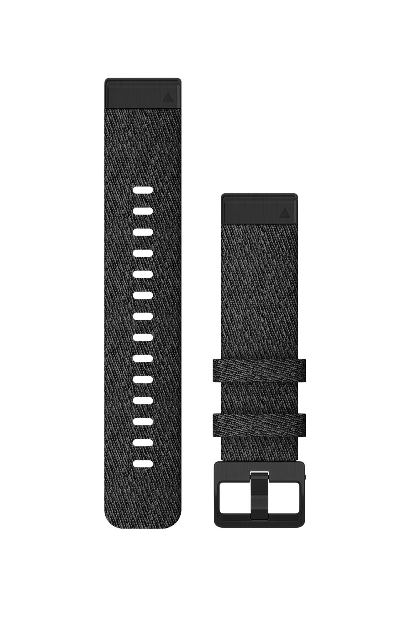 Watch Bands Garmin curea nailon - QuickFit 20 - neagra - negru