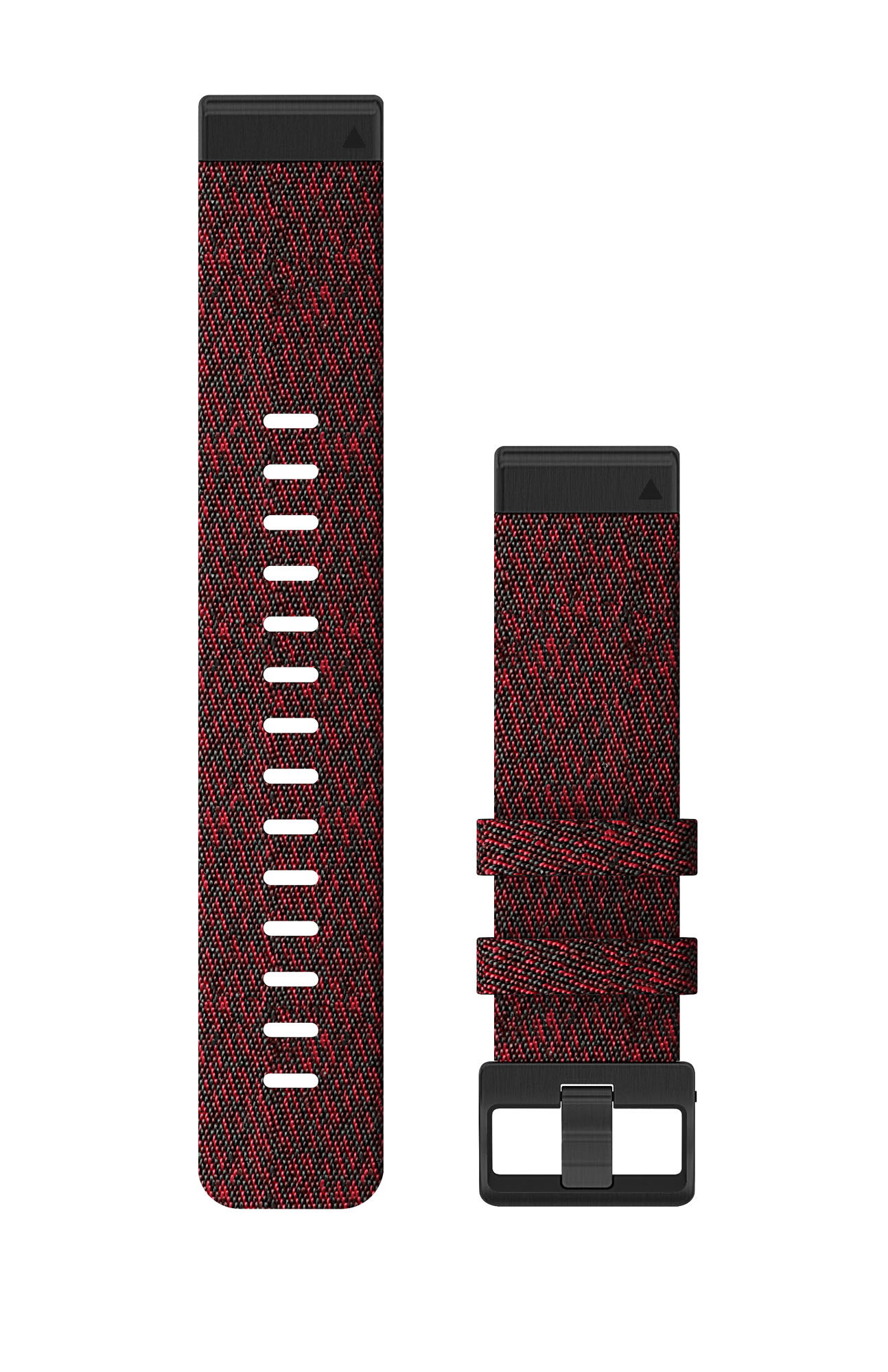Watch Bands Garmin curea nailon QuickFit 22 negru-rosu