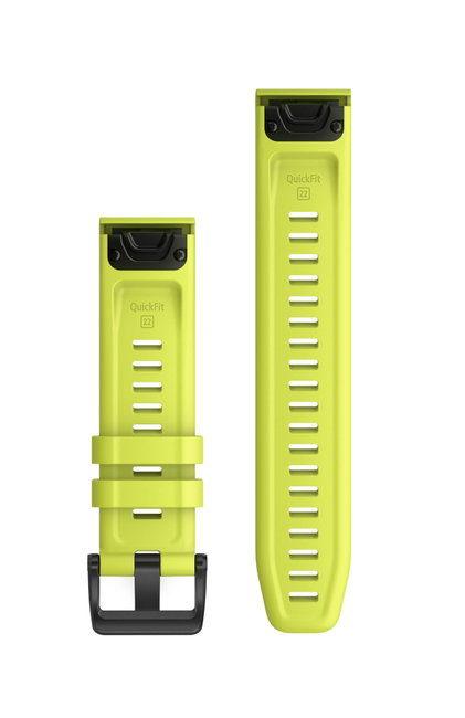 Garmin curea silicon QuickFit 22 - galben fluo