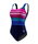 TYR - costum inot femei Ombre stripe aqua controlfit - albastru navy roz mov