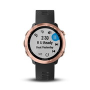 Garmin Forerunner 645 Music negru rose gold - ceas cu GPS pentru alergare, bicicleta, cardio, yoga si alte sporturi