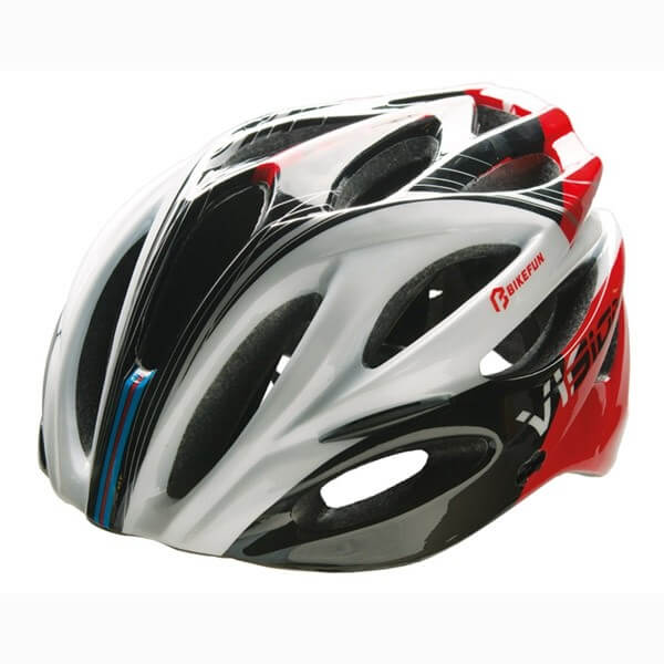 Bikefun BikeFun - Casca ciclism Vision - rosu negru alb