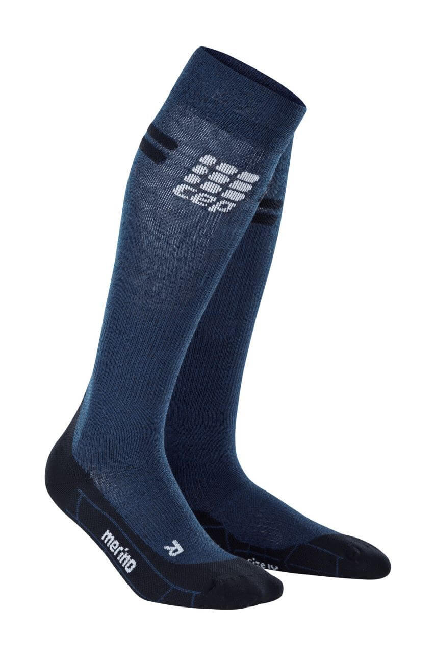 Sporting Goods CEP Run Merino Socks W bleumarin-negru