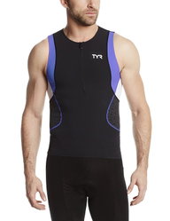 Men Competitor Singlet TYR negru-albastru