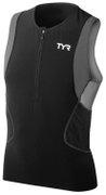 TYR - bluza fara maneci triatlon - Competitor Singlet - negru | gri