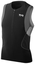 TYR - bluza fara maneci triatlon - Competitor Singlet - negru | gri