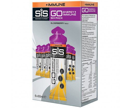 SiS Go Energy + Immune Gel 6 pack, Soc