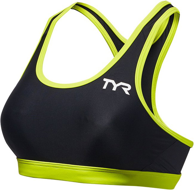TYR - bustiera - Racerback Tri Competitor W - negru lime