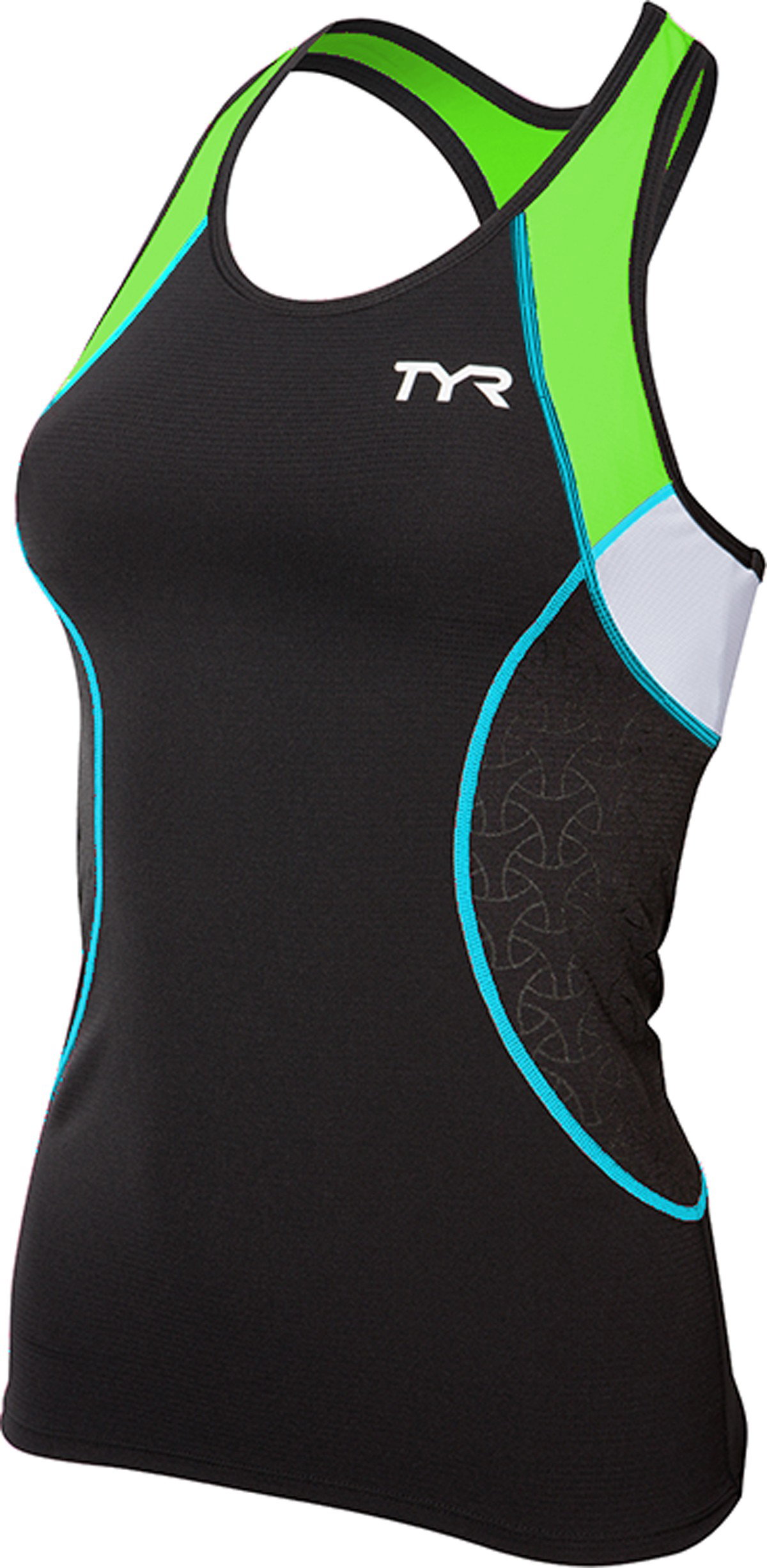 TYR TYR - Maiou Competitor Femei - negru verde