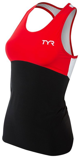 TYR - Maiou Triathlon pentru femei - negru rosu