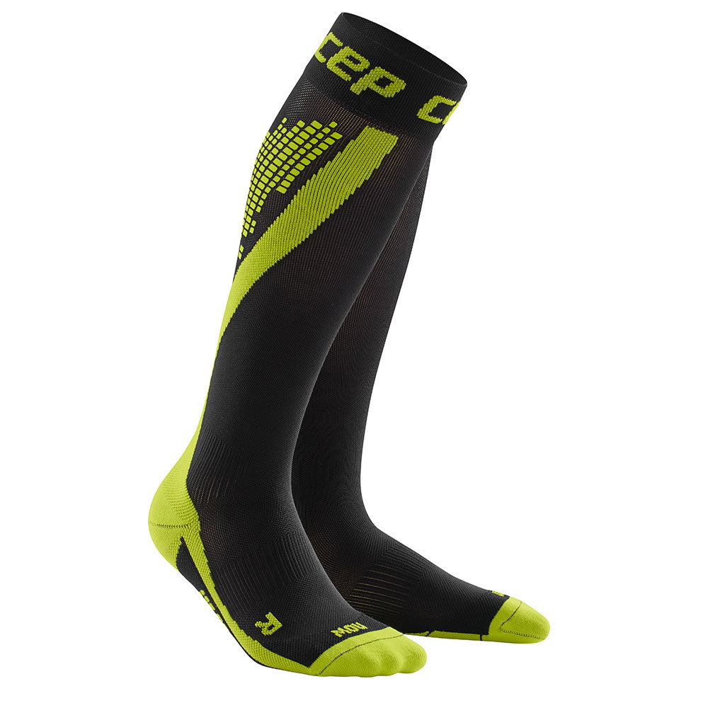 Sporting Goods CEP Sosete de compresie Nighttech W negru-verde