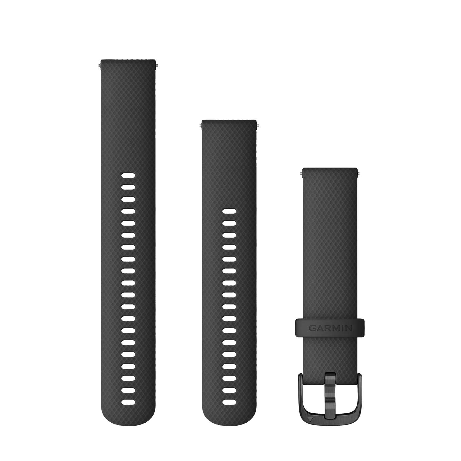 Watch Bands Garmin - Quick Release 20 - Vivoactive 3/ Vivomove / Venu / Forerunner 245 645 curea silicon Quick Release negru-slate