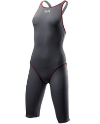 TYR Costum tehnic Thresher Open Back gri-rosu