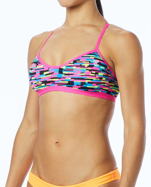 TYR - bustiera - Drift Trinity Top - albastru roz