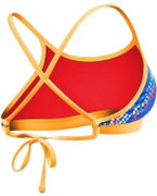 TYR - bustiera - Sassari Tieback Top - albastru galben