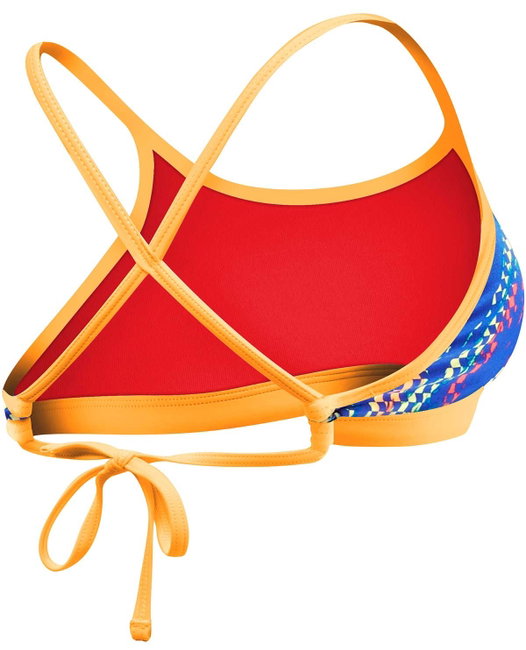 TYR - bustiera - Sassari Tieback Top - albastru galben