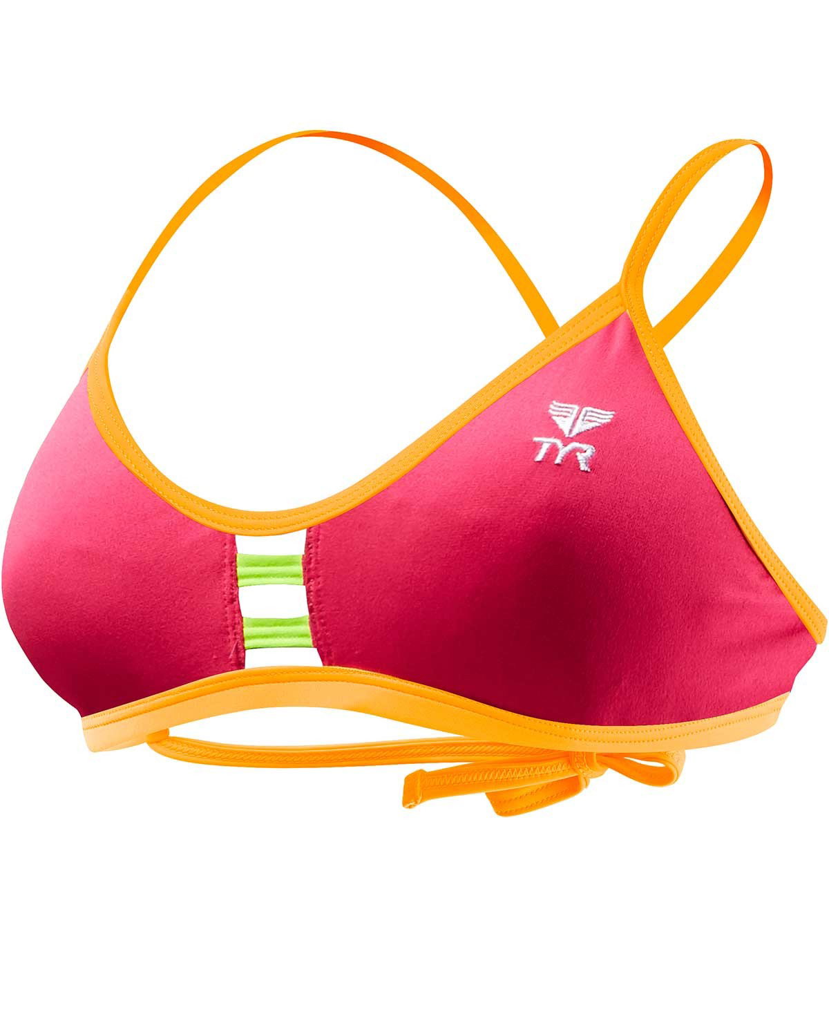 TYR TYR Solid Pacific Tieback Top roz-portocaliu