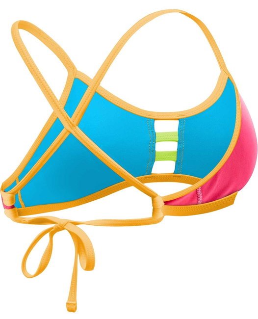 TYR Solid Pacific Tieback Top roz-portocaliu