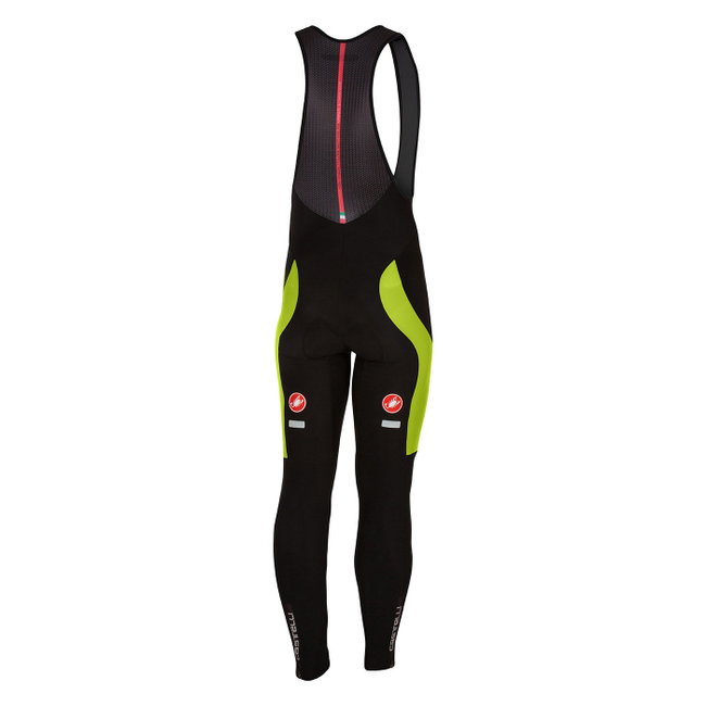 Castelli Velocissimo 3 Bibtight pantaloni iarna negru-galben fluo