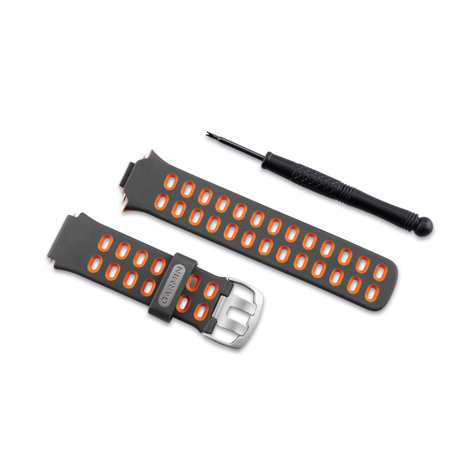Watch Bands Curea ceas pentru Garmin Forerunner 310xt negru-portocaliu