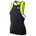 TYR - bluza triatlon fara maneci - Men's Competitor Tank - negru galben albastru