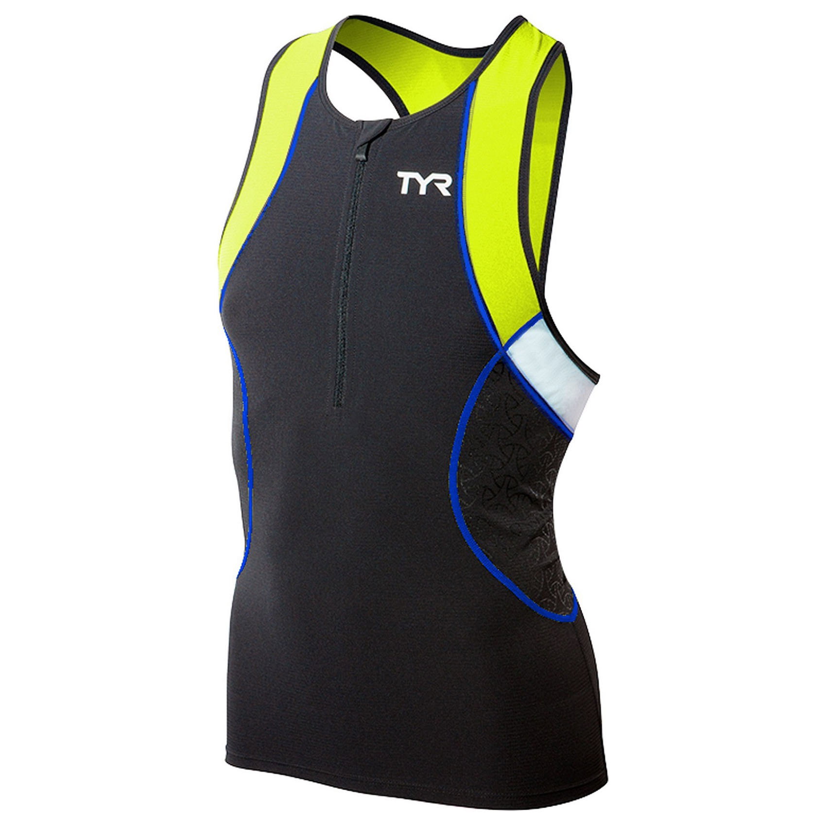 TYR TYR - bluza triatlon fara maneci - Men's Competitor Tank - negru galben albastru